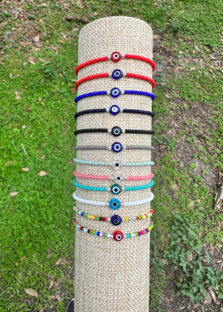 SILVER, Dainty and Classy with Evil Eye Bracelets