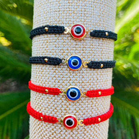 Evil Eye Macrame Bracelet