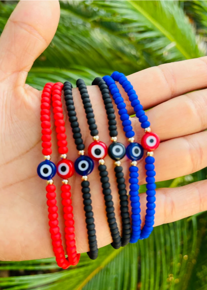 Evil Eye Bead Bracelet for Men